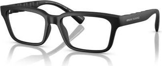 A|X Armani Exchange 55mm Rectangle optical glasses in Black at Nordstrom