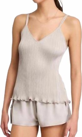 Rya Collection Cami And Tap Pant Set In Taupe