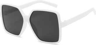 Generic Large Frame Men Outdoor Sunglasses Commuter Women Party Decoration Sun Glasses(White)