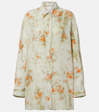 Alexander McQueen Oversized floral shirt