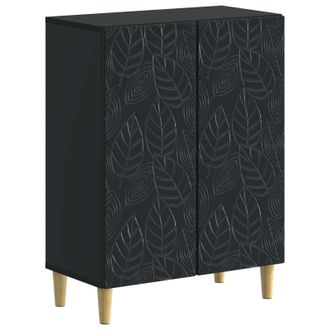 vidaXL Armario De Almacenamiento Para Ba&ntilde;o Delft Negro Vidaxl