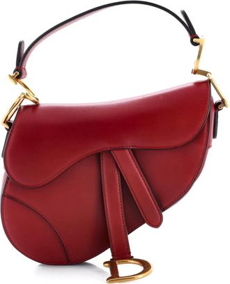 Dior Saddle Handbag Leather Mini shoulder bag - Rood