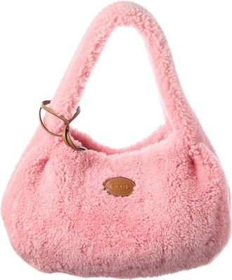 Tod's TodS Shearling & Leather Tote