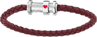Montblanc Montblanc Meisterstuck Ace Of Hearts Woven Bracelet, Size 60