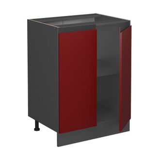 Vicco Mobile alto R-Line, Rosso, 60 cm Forma a j, senza piano di lavoro Vicco