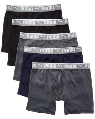 Puma Puma Set Of 5 Mesh Boxer Brief