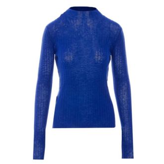 Pinko Muggito Round-neck Jumper - female - PINKO - Round-neck Knitwear - Blue - M - Knitwear