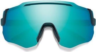 Smith Momentum 135mm ChromaPop Shield Sunglasses in Pacific Crystal /Opal at Nordstrom