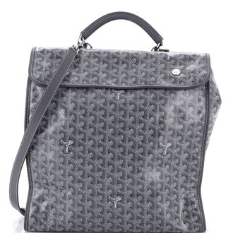 Goyard Saint Leger Briefcase Backpack Coated Canvas