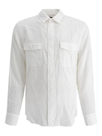 Vince double-pocket linen shirt - men - Linen/Flax - S - White