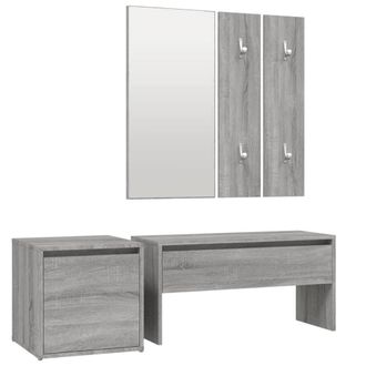 Berkfield Home Hallway Furniture Set Grey Sonoma Engineered Wood