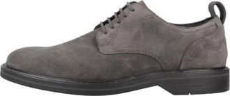 Clarks Klassieke Aldwin Lace Su&egrave;de Schoenen - Heren - Veterschoenen - Grijs - 40 EU - Su&egrave;de - Schoenen