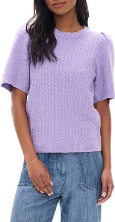 Hatley Emerson Cable Knit Boucle Sweater in Lilac at Nordstrom, Size X-Large