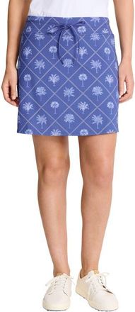 Tommy Bahama Abby Getaway Frond Print Skort in Sanibel Blue at Nordstrom, Size X-Small