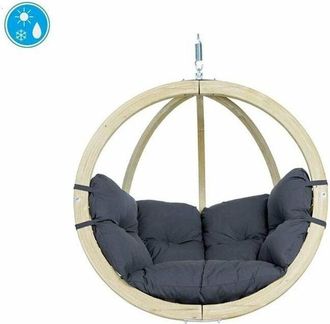 Amazonas Sandals Globo Chair - Spruce Wood/Polypropylene - L69 x W118 x H121 cm - Anthracite