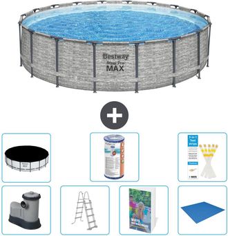 Bestway Piscina Bestway Steel Pro Max Redonda - 549x122 Cm - 8-piezas S594