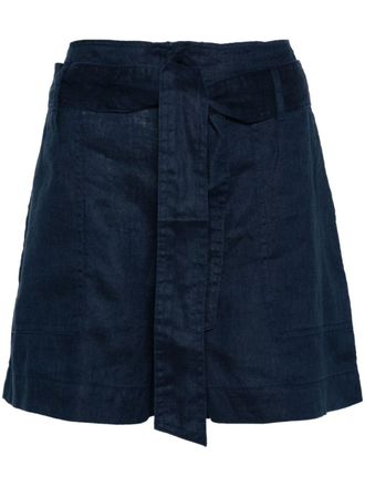 Lauren Ralph Lauren Shorts met ceintuur - Blauw