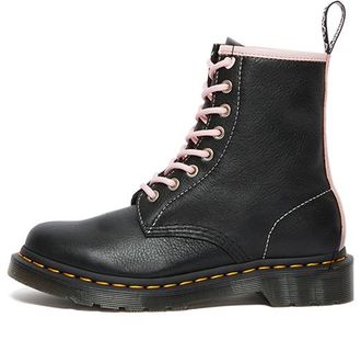 Dr. Martens (WMNS) Dr. Martens 1460 Contrast Leather Lace Up Boots Black Pink 27276001