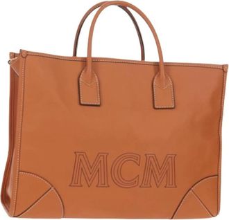 MCM Pre-owned Tote Bags, female, Brown, Size: ONE SIZE Pre-owned Tote Bag