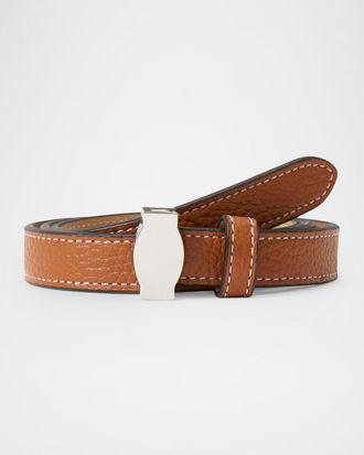 Veronica Beard Dash Leather Belt