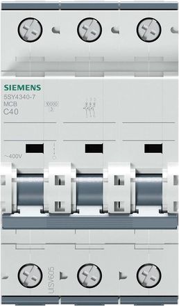 SIEMENS Interruptor Autom&aacute;tico 400v 10ka, 3 Polos, C, 40a, T=70mm, 5sy43407