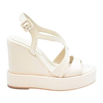 Paloma Barcel&oacute; Wedges, female, White, 5 UK, Eider
