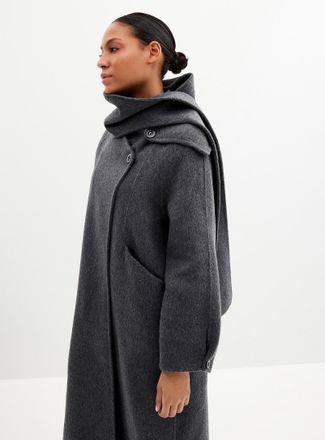 Contemporaine Womens Matching scarf felted coat