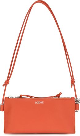 Loewe Womens Clutch Bag Joya Sunrise Orange Calf Leather Shoulder