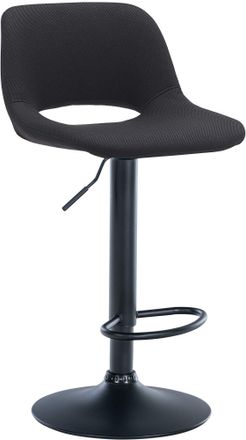 Clp Clp - Taburete De Bar Camden En Tela Negro Metal Negro Mate