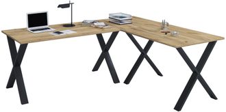 VCM Escritorio De Madera Vcm Vcm Escritorio De Esquina Simple 160x160 Forma L Izquierda O Derecha Panel De Mesa De Trabajo De 80 Cm De Profundidad Muebles