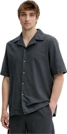 Won Hundred Short Sleeve Shirt - Heren - Korte mouwen Overhemden - Zwart - XL - Katoen - Overhemden