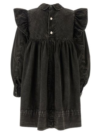 Ganni Washed Organic Cotton Dress - Black