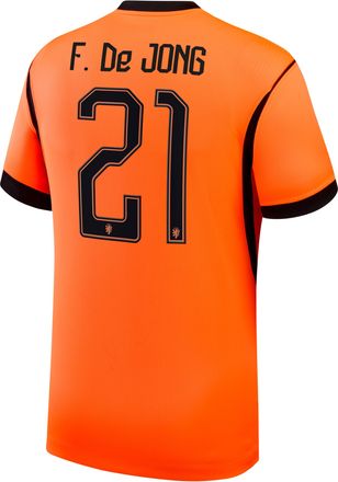 Nike Frenkie de Jong Netherlands National Team 2026 Stadium Home Nike Mens Dri-FIT Soccer Jersey in Orange | NN203949326-NED