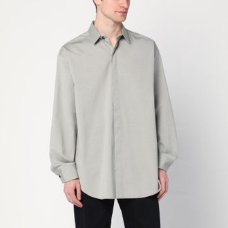 Fear of God Grey dove grey m&eacute;lange cotton shirt