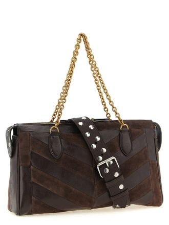 Valentino Garavani Panthea Shoulder Bag - Brown