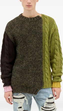 Gallery Dept. Maglione con design color-block - Verde