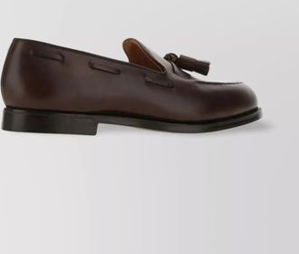 Crockett & Jones loafers calf leather tassels detail