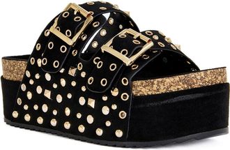 Azalea Wang Kaegan Platform Sandal in Black at Nordstrom, Size 7.5