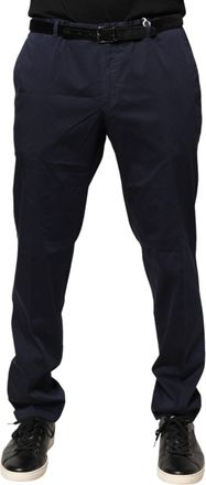 Domenico Tagliente Navy Blue Skinny Chino Mid Waist Men Mens Pants (Pre-Owned)