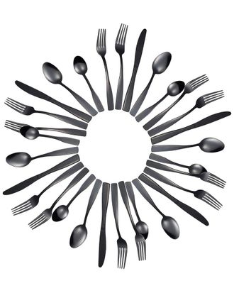 J&V Textiles 40pc Stainless Steel Silverware Set