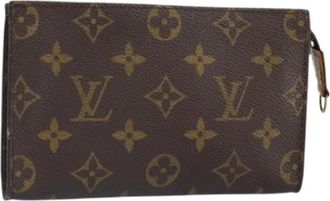 Louis Vuitton Pre-owned Clutches, female, Brown, Size: ONE SIZE Pre-owned Canvas Clutch