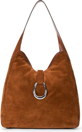 Staud Maya Suede Hobo Bag in Tabac at Nordstrom