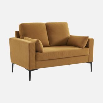 Sweeek Sof&aacute; De Pana Con Patas De Metal, 2 Plazas