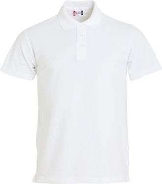 Clique Clique Mens Basic Piquet Polo Shirt - White XXL