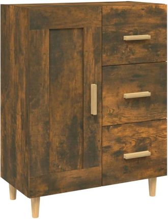 vidaXL Sideboard Smoked Oak 69.5x34x90 cm Engineered Wood Vidaxl