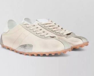 Maison Margiela low top goatskin calfskin sneakers studs