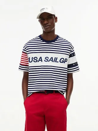Tommy Hilfiger Camiseta amplia Tommy x U.S. Sail GP Team de rayas