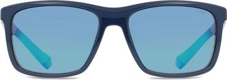 Polaroid PLD 7043/S Polarized RNB/5Z Mens Sunglasses Blue Size 57