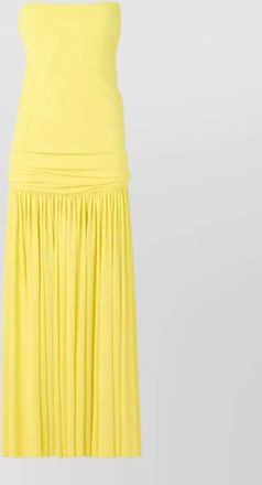 Jacquemus abiha dress cross back draped pleated