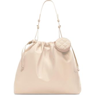 MZ Wallace Small Waverly Nylon Shoulder Bag in Buff at Nordstrom